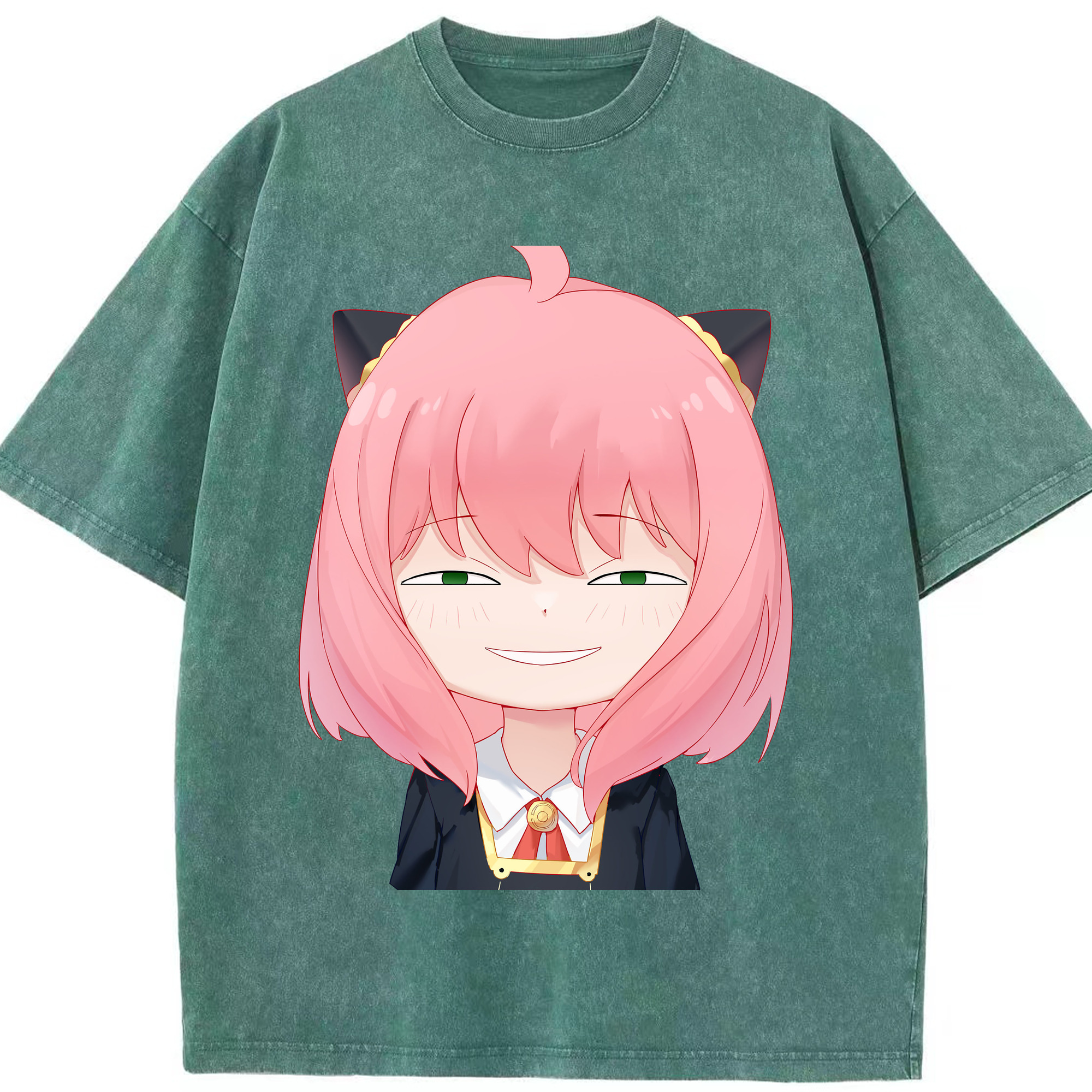 （画像用） SPY×FAMILY间谍家家酒 綿100% ヴィンテージ風 半袖Tシャツ（フロントプリント）